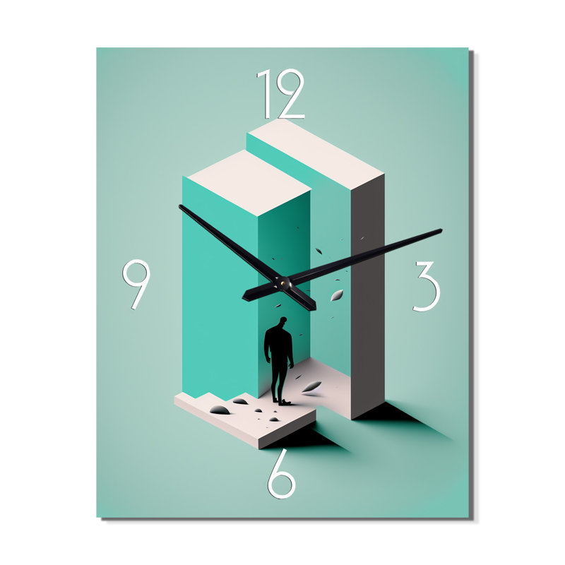 Reality Of Essential Shapes I - Minimalism Wall Clock Oversized, Large