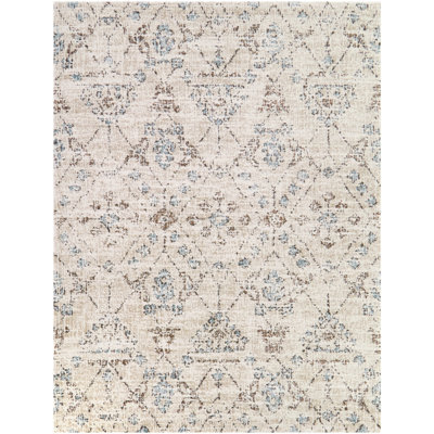 Alvi Cream Oriental Trellis Area Rug