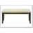 Bench, 44" Rectangular, Dining Room, Entryway, Kitchen, Hallway, Upholstered, Wood, Cream Fabric,  Solid Wood, Transitional
