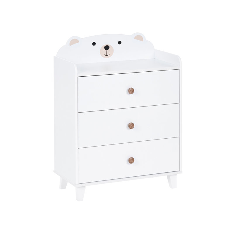 3 Drawer Chest Shantel 79 cm White