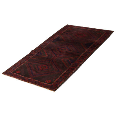 Teimani Black Rug 3'8" x 6'8"
