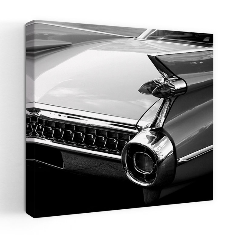 Voiture rétro, art contemporain, H 18 po x l 18 po