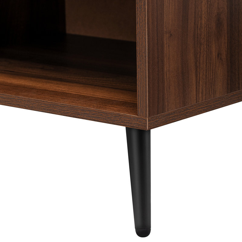 Table de chevet Jasibe en brun