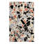 Walking On Terrazzo Abstract Area Rug in Black/Orange/Gray/Ivory-47839322