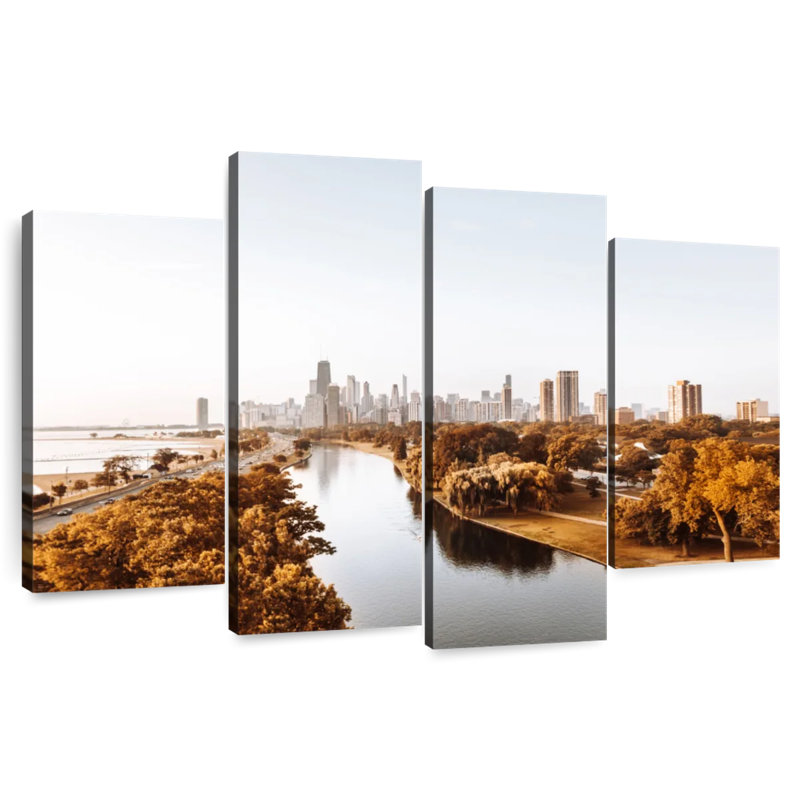 Nicci Chicago Autumn, 27" H x 43" W