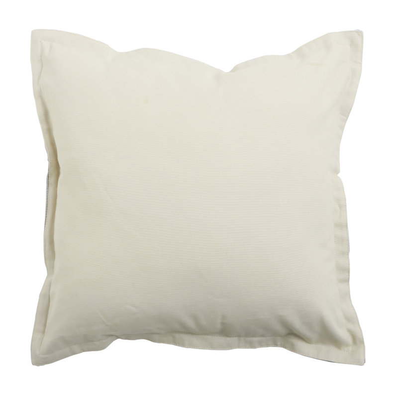  Housse de coussin en toile Canvas, Gris/beige