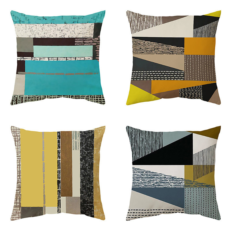 Karolinka Abstract Square Cushion Cover