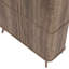 Aurel Mid-Century 24-Pair Shoe Cabinet with Fluted Sliding Doors-122193069