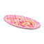 Pink Marble Check Melamine Oval Platter