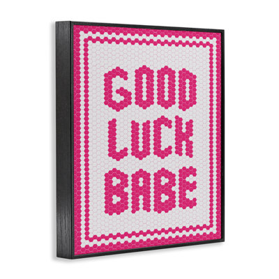 Giclée encadrée Mosaic Good Luck Babe