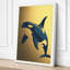 Breaching Orca Coastal - Wrapped Canvas-974218217-974218219