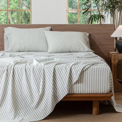 Ensemble de draps 100% coton lavé MooMee