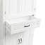 Armoire de rangement de salle de bain avec portes et tiroir, plusieurs espaces de rangement, tablette réglable-726521815