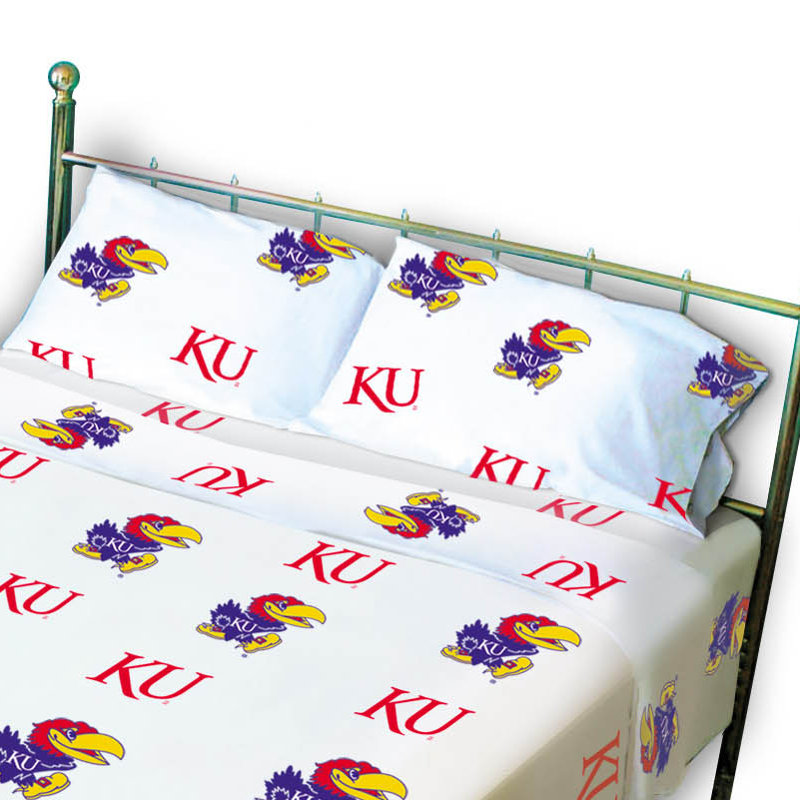 NCAA 100% Cotton Sheet Set