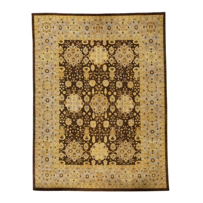 One-of-a-Kind Hand-Knotted 11'8"" x 15'5"" Wool Area Rug in Brown -  Bokara Rug Co., Inc., 502817