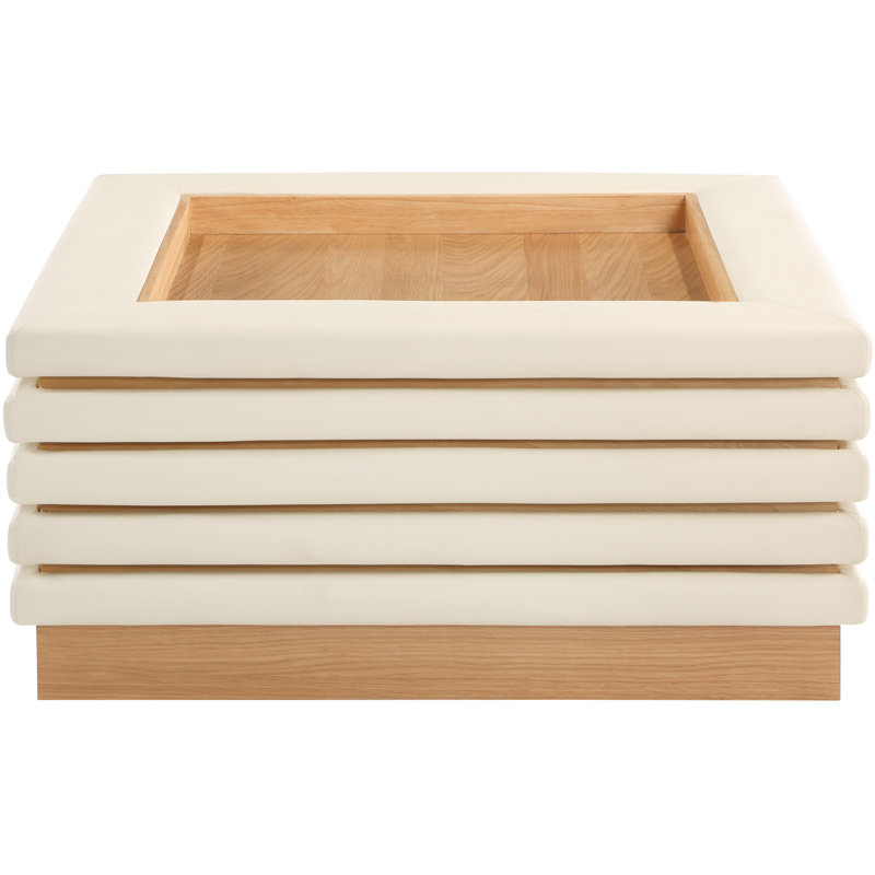 Izella Coffee Table, Cream, 16" H x 39" L x 39" D