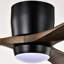 Ventilateur de plafond encastré à pales en bois massif avec lumières, télécommande, moteur à courant continu silencieux, 6 vitesses, ventilateur de plafond réversible-1056593073-1056593075
