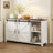 Howden with Sliding Barn Doors, 4 Drawers and Power Outlet-1023235864