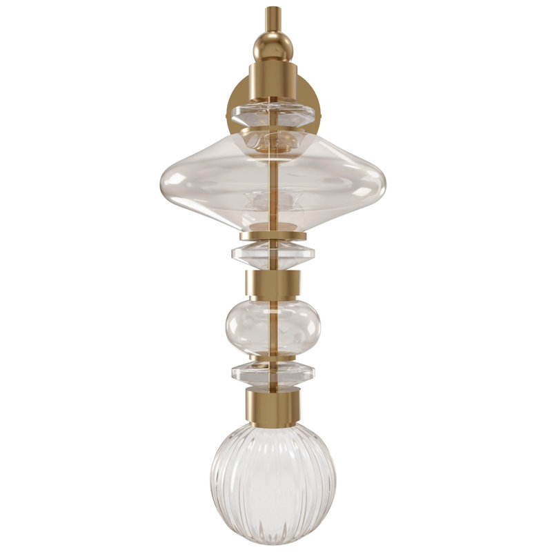 Avra Glass And Metal Wall Sconce