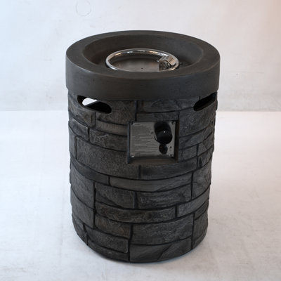 32000 Outdoor Heating Stove, 20 Inch Diameter, With Lava Stones & Rainproof Wrap High Output Gas Fire Pit, Inch, , Shelter