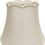 Abat-jour empire blanc en soie Monay Shantung-435273063-435273061