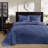 Reversible Bedspread Set Navy Queen-130717239