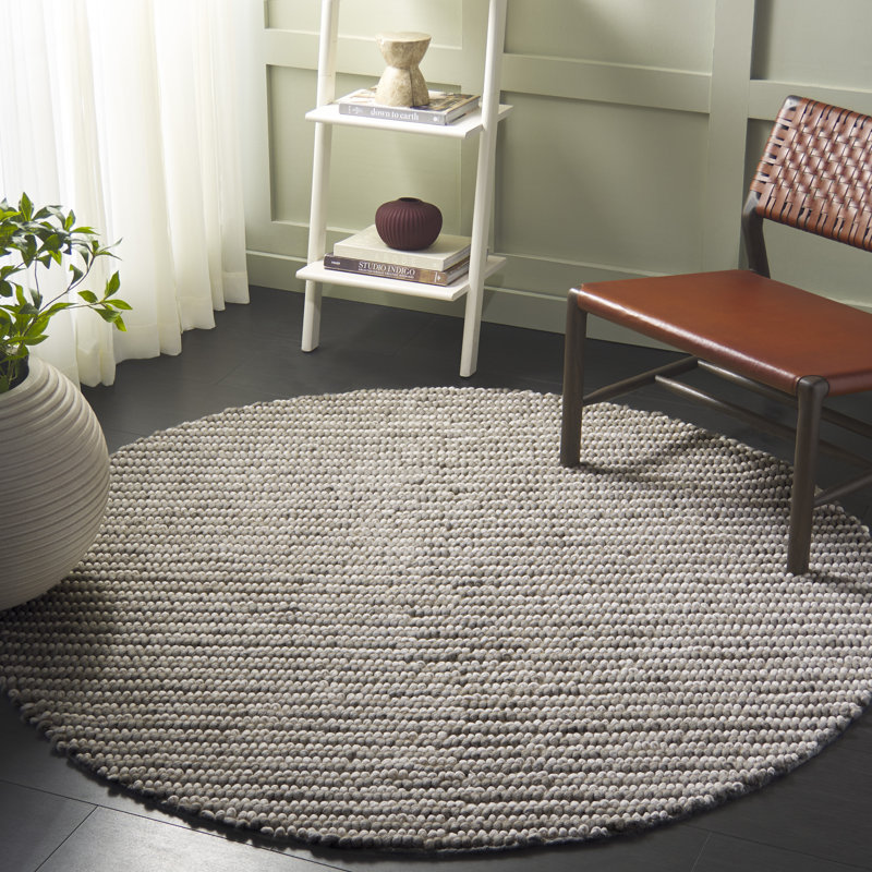 Tapis gris / ivoire Natura 287, Rond 6 pi