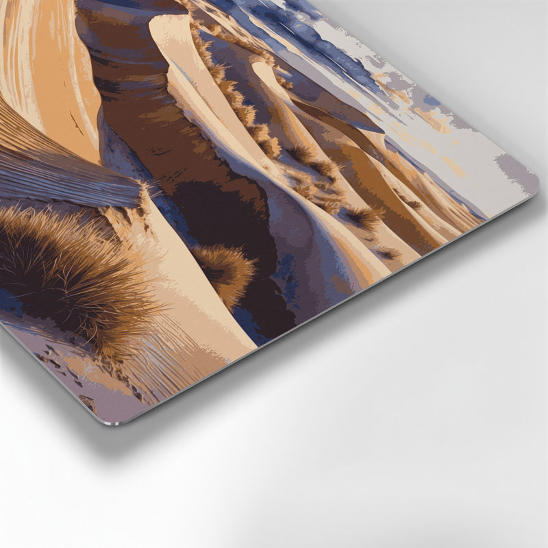 Art mural noir en métal South Dune, H 20 po x l 30 po