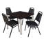Plateau de table Kee Square, 4 chaises empilables-472020678-472020679-472020732