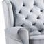 Zeger Grey Fabric Glider Chair With Swivel
