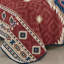Ensemble de couvre-lit réversible en microfibre à imprimé aztèque 3 pièces rouge et bleu marine, grand-121702652-121702655