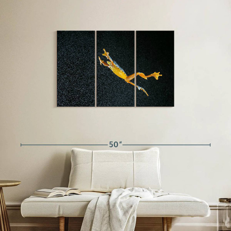 Leaping Leaf Frog, 24" H x 38" W