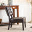 Chaise d'appoint brune surdimensionnée avec structure et assise confortable en similicuir-918775452