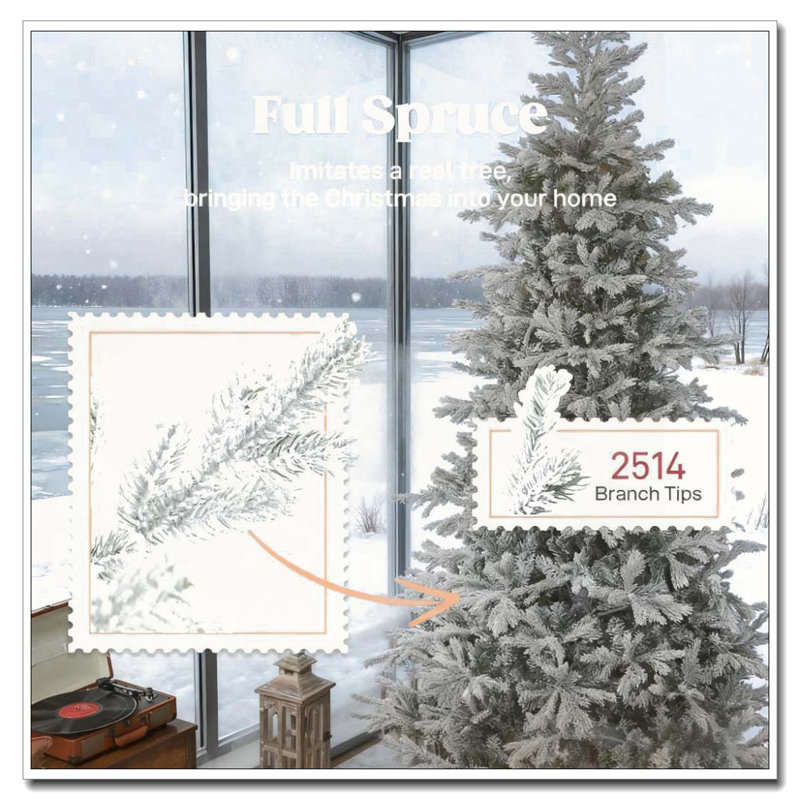 Arbre de Noël artificiel 9 pi, 9'