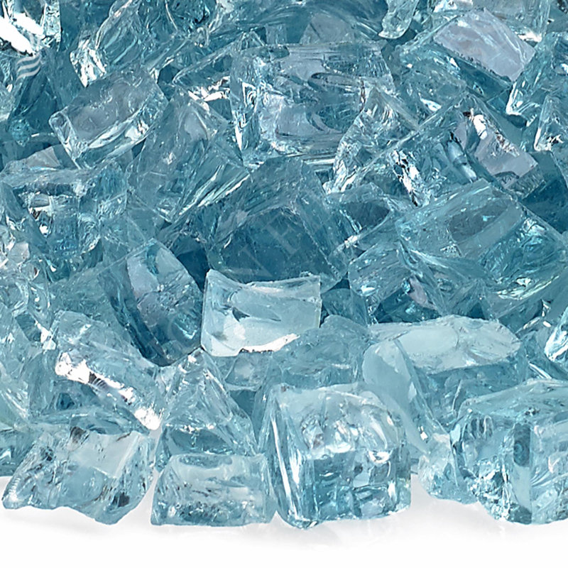 Verre de foyer 1/2 po, Bleu Azuria
