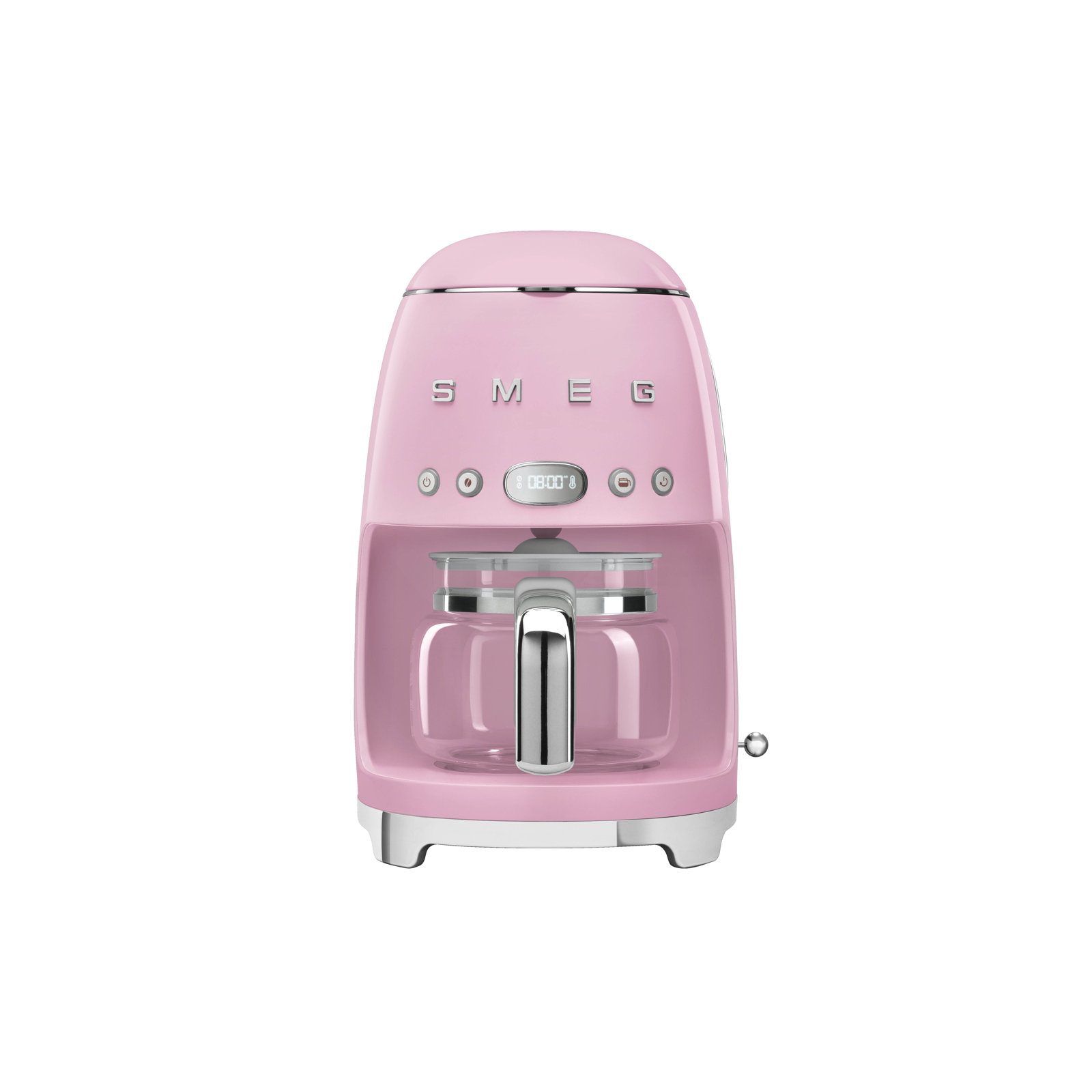 SMEG 50's Retro Style 10-Cup Drip Coffee Machine with Filter, Pink