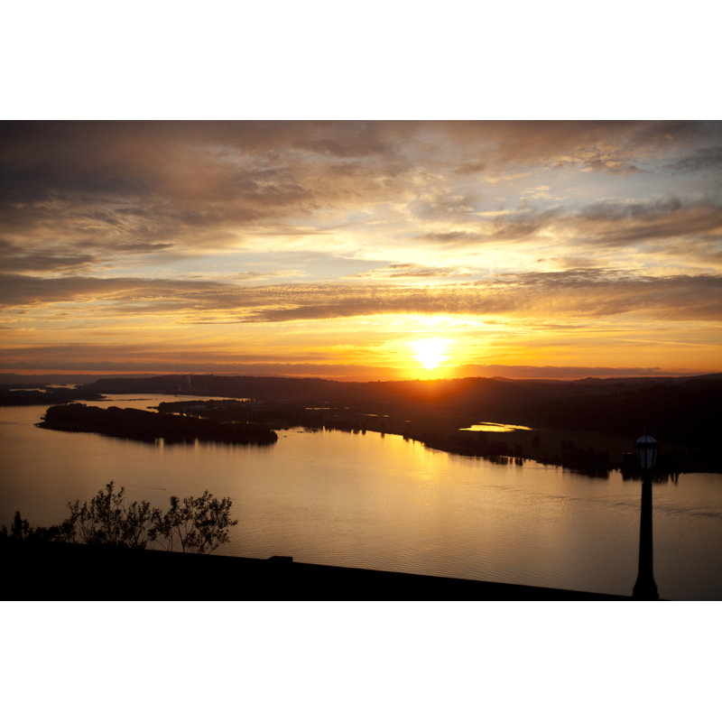 Sunset Over The Columbia River by Timnewman - Wrapped Canvas Print, 51cm H x 76cm W