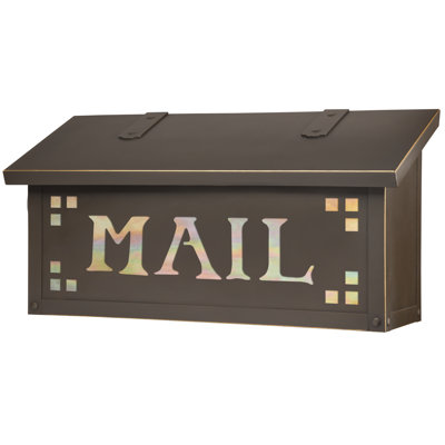 Pasadena Brass Wall Mounted Mailbox