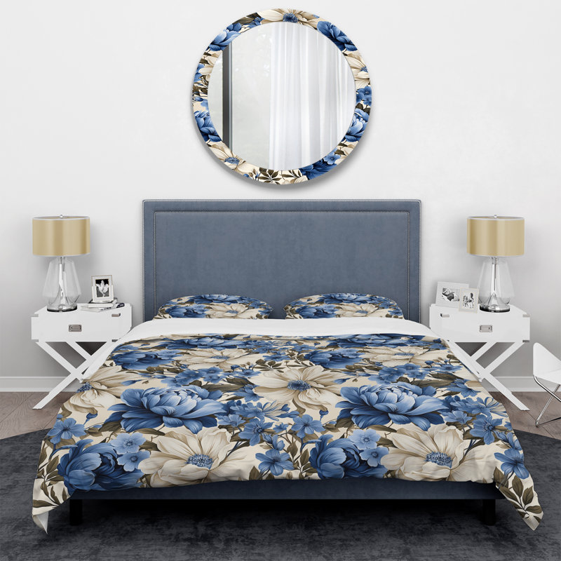 Ensemble de housse de couette Amouri, Housse de couette simple + 1 taie décorative stan