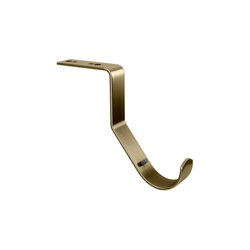 Top Fix Support 2cm Bracket, Antique Brass