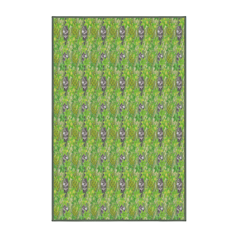 Tapis vert tissé à la machine, Rectangle 2 pi x 3 pi