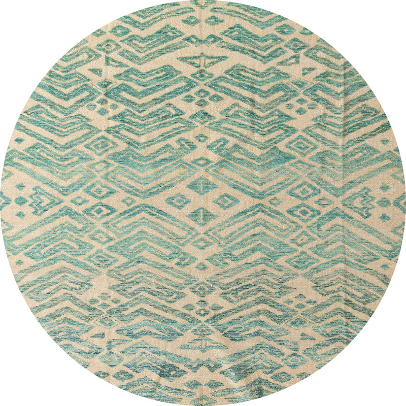 Abstract Indoor Rug, Round 3'