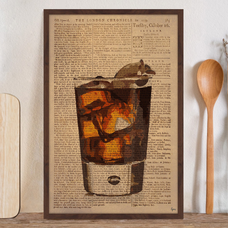 «Rum & Coke» par Eyre Tarney - impression encadrée, H 36 po x l 24 po x P 1,5 po