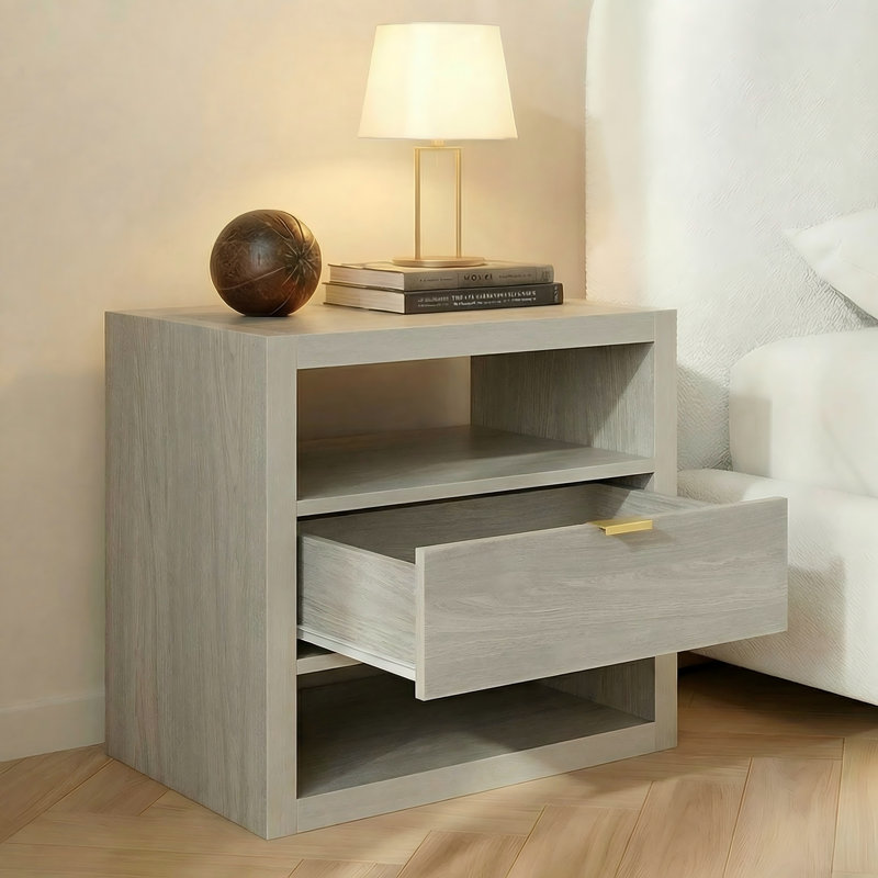 Table de chevet Hanzel, Noyer