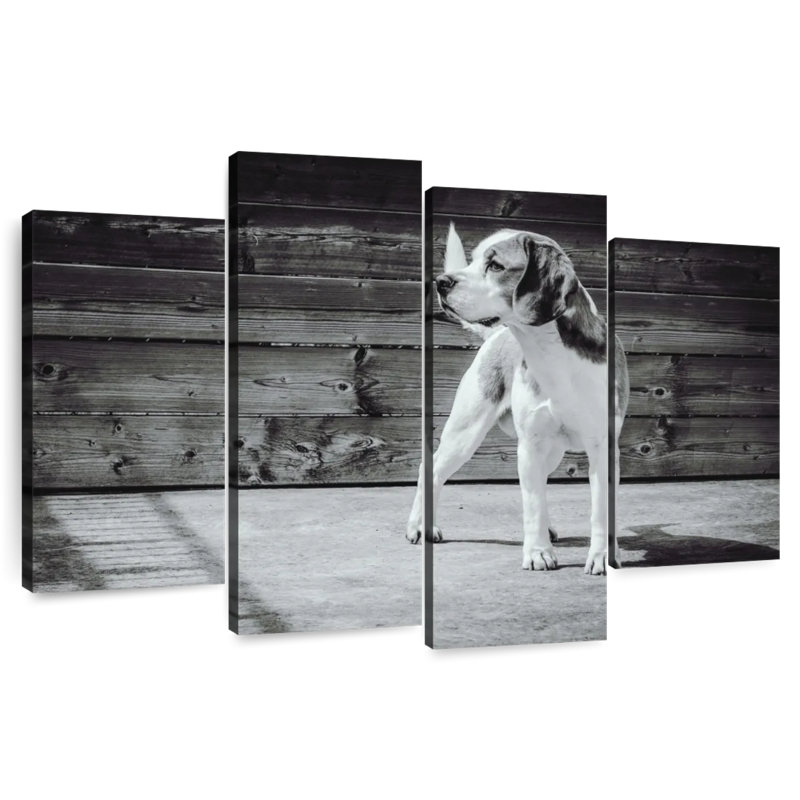Brampt Monochrome Beagle, 48'' H x 75'' W