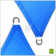 ColorTree Customizable Right Triangle Sun Shade Sail - Durable & UV-Resistant