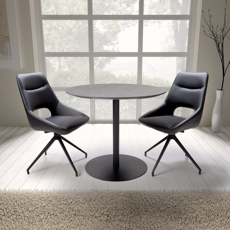 Hourani Round Metal Base Dining Table