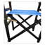 Chaise pliante en bois Chaise pliante 2 pièces / ensemble Populus + toile (couleur: bleu)