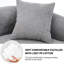 Luxury Grey Chenille 4 Couch - Foam And Spring Interior, No Assembly Needed, Comfortable Safe For Families Construction, Assembly, Pet