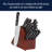 HENCKELS Razor-Sharp Solution 18-Piece Knife Set with Block, Chef Knife, Steak Knife, Utility Knife, Dark Brown, Stainless Steel, German Engineered Informed by 100+ Years of Mastery